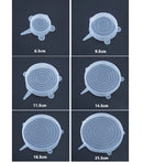 Set de 6 Tapas de Silicona Reutilizables - additional image 2