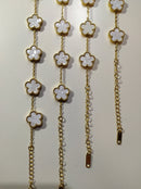 Pulsera trebol de cinco hojas blanco - additional image 18